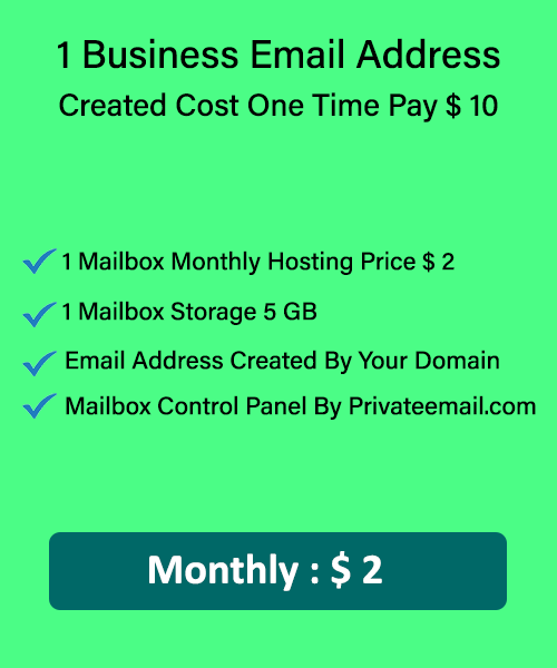 Create Professional 1 Business Email Address