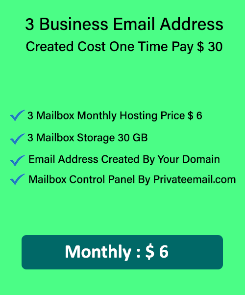 Create Professional 3 Business Email Address