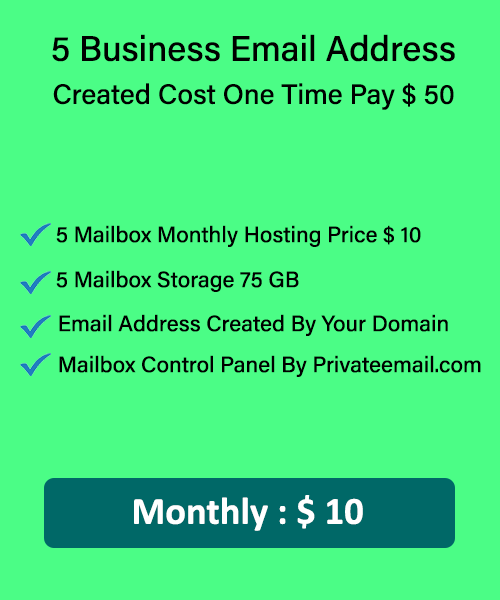 Create Professional 5 Business Email Address